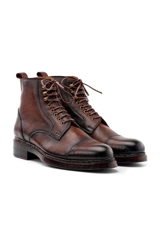 Paul Parkman 5075 Floater Leather Derby Lace-Up Boot (PM6461)