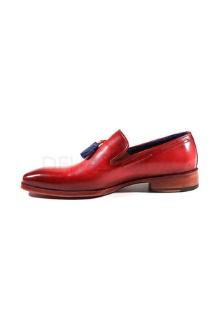 Paul Parkman 5141 Calf-Skin Leather Tassels Loafers (PM6282)-AmbrogioShoes