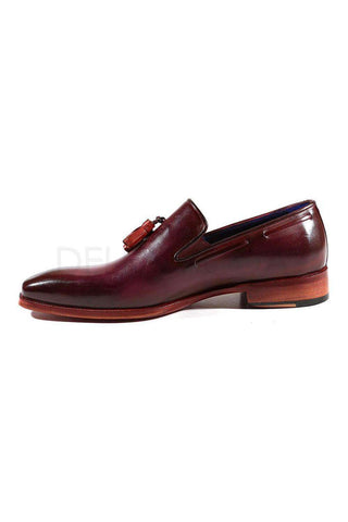 Paul Parkman 5141 Calf-Skin Leather Tassels Loafers (PM6282)-AmbrogioShoes