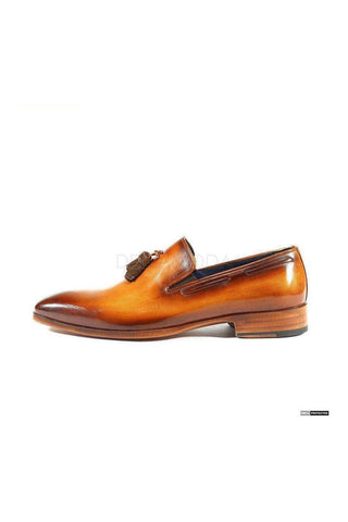 Paul Parkman 5141 Calf-Skin Leather Tassels Loafers (PM6282)-AmbrogioShoes