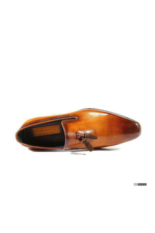 Paul Parkman 5141 Calf-Skin Leather Tassels Loafers (PM6282)-AmbrogioShoes