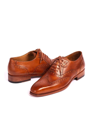 Paul Parkman 5447 Calf-Skin Leather Wing-Tip Oxfords (PM5604)-AmbrogioShoes