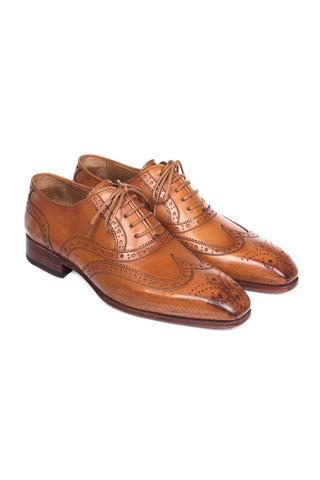 Paul Parkman 5447 Calf-Skin Leather Wing-Tip Oxfords (PM5604)-AmbrogioShoes