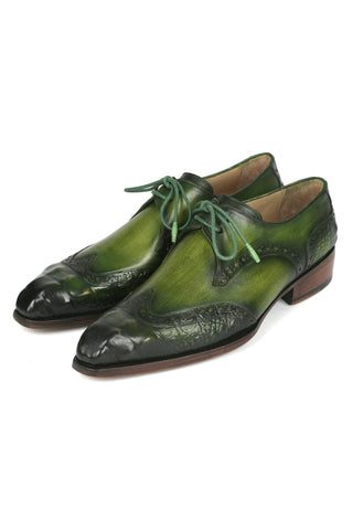 Paul Parkman 584 Calf-Skin Leather Goodyear Welted Wingtip Derby (PM6389)-AmbrogioShoes