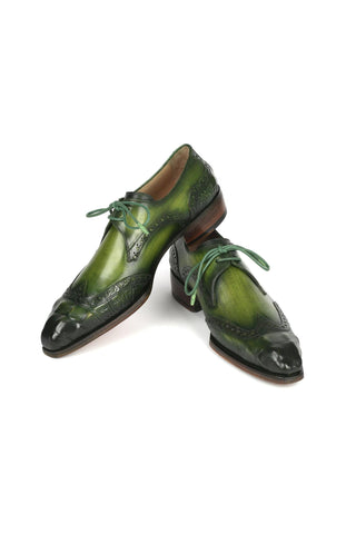 Paul Parkman 584 Leather Goodyear Welted Wingtip Derby (PM6389)-AmbrogioShoes