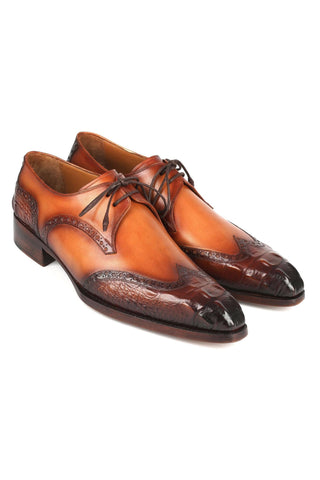 Paul Parkman 584 Leather Goodyear Welted Wingtip Derby (PM6389)-AmbrogioShoes