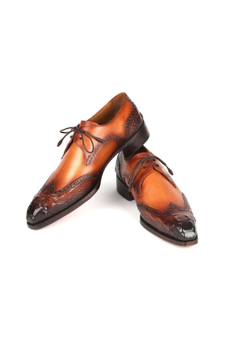 Paul Parkman 584 Leather Goodyear Welted Wingtip Derby (PM6389)-AmbrogioShoes