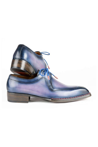 Paul Parkman 599F67 Pink & Navy Leather Hand-Welted Derby (PM6423)