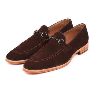 Paul Parkman 64HB36 Brown Suede Horsebit Loafers (PM6217)