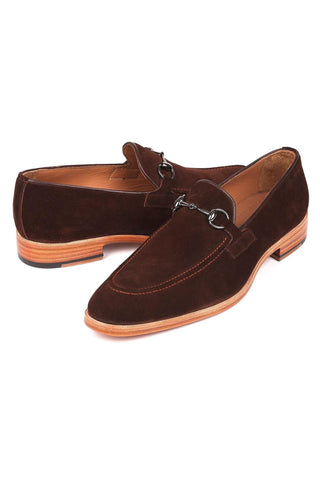 Paul Parkman 64HB36 Brown Suede Horsebit Loafers (PM6217)-AmbrogioShoes