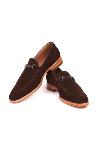 Paul Parkman 64HB36 Brown Suede Horsebit Loafers (PM6217)-AmbrogioShoes