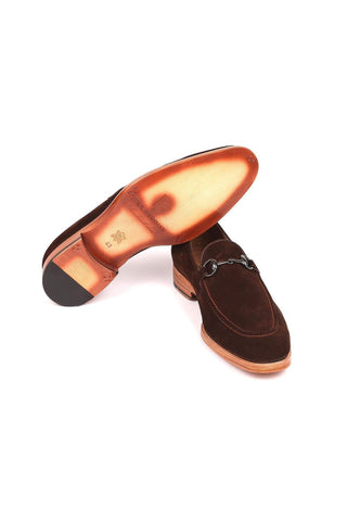 Paul Parkman 64HB36 Brown Suede Horsebit Loafers (PM6217)-AmbrogioShoes