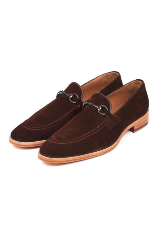 Paul Parkman 64HB36 Brown Suede Horsebit Loafers (PM6217)-AmbrogioShoes