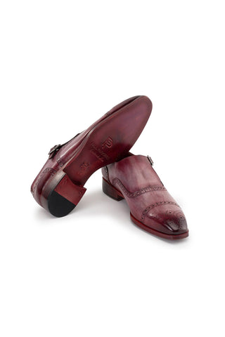 Paul Parkman 65 Calf-Skin Leather Single Monk-Strap (PM6275)-AmbrogioShoes