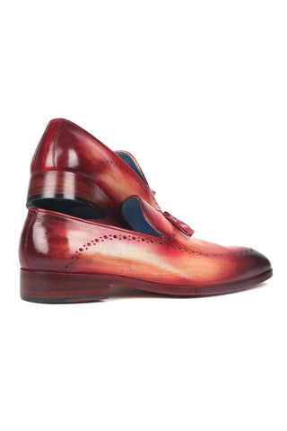 Paul Parkman 66T82-BUR Burgundy Leather Tassel Loafers (PM6267)