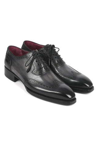 Paul Parkman 6819 Men's Handmade Shoes Calf-Skin Leather Goodyear Welted Wingtip Oxfords (PM6450)-AmbrogioShoes