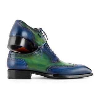 Paul Parkman 6819 Men's Handmade Shoes Calf-Skin Leather Goodyear Welted Wingtip Oxfords (PM6450)-AmbrogioShoes