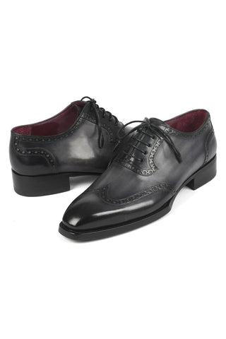 Paul Parkman 6819 Men's Handmade Shoes Calf-Skin Leather Goodyear Welted Wingtip Oxfords (PM6450)-AmbrogioShoes