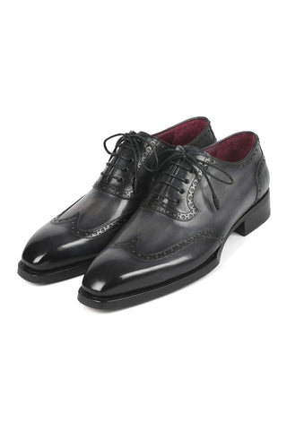 Paul Parkman 6819 Men's Handmade Shoes Calf-Skin Leather Goodyear Welted Wingtip Oxfords (PM6450)-AmbrogioShoes