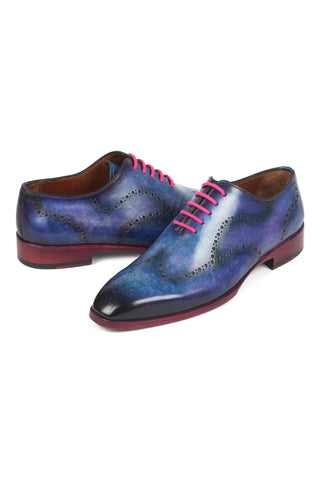 Paul Parkman 741 Calf-Skin Leather Wing-Tip Whole Cut Oxfords (PM6386)-AmbrogioShoes