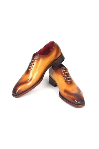 Paul Parkman 7614 Calf-Skin Leather Whole Cut Oxfords (PM6387)-AmbrogioShoes