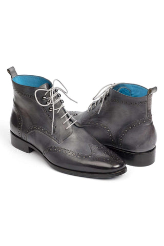 Paul Parkman 777 Calf-Skin Leather Wing-Tip Ankle Boots (PM5611)-AmbrogioShoes