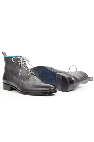 Paul Parkman 777 Calf-Skin Leather Wing-Tip Ankle Boots (PM5611)-AmbrogioShoes