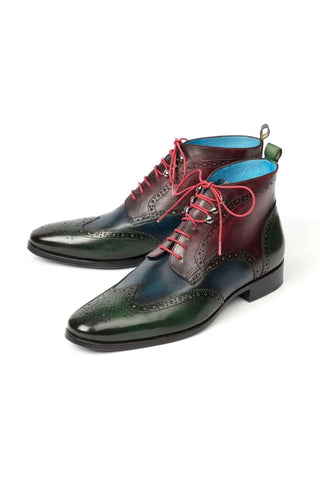 Paul Parkman 777 Calf-Skin Leather Wing-Tip Ankle Boots (PM5611)-AmbrogioShoes