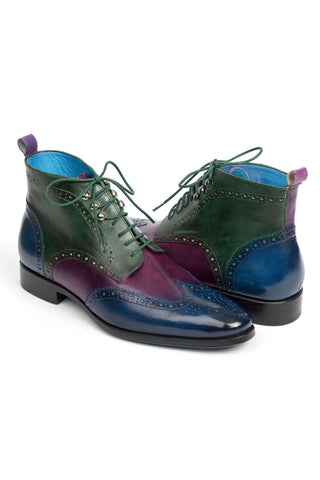 Paul Parkman 777 Leather Wing-Tip Ankle Boots (PM5611)-AmbrogioShoes