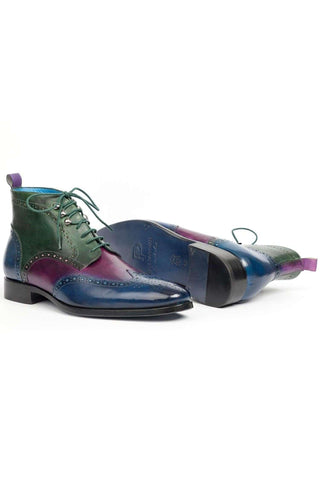 Paul Parkman 777 Leather Wing-Tip Ankle Boots (PM5611)-AmbrogioShoes