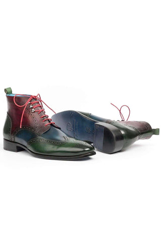 Paul Parkman 777 Leather Wing-Tip Ankle Boots (PM5611)-AmbrogioShoes