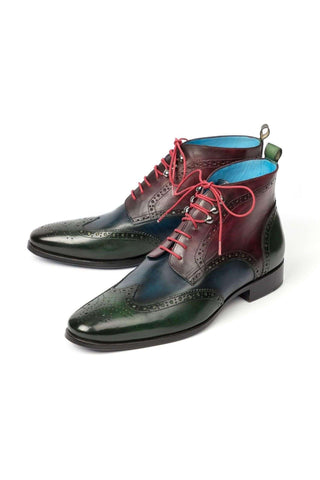 Paul Parkman 777 Leather Wing-Tip Ankle Boots (PM5611)-AmbrogioShoes