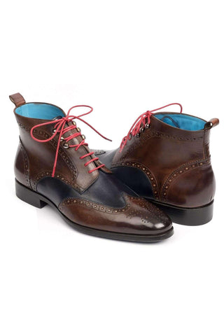 Paul Parkman 777 Leather Wing-Tip Ankle Boots (PM5611)-AmbrogioShoes
