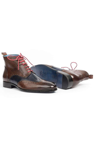 Paul Parkman 777 Leather Wing-Tip Ankle Boots (PM5611)-AmbrogioShoes