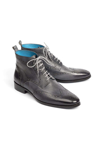 Paul Parkman 777 Leather Wing-Tip Ankle Boots (PM5611)-AmbrogioShoes