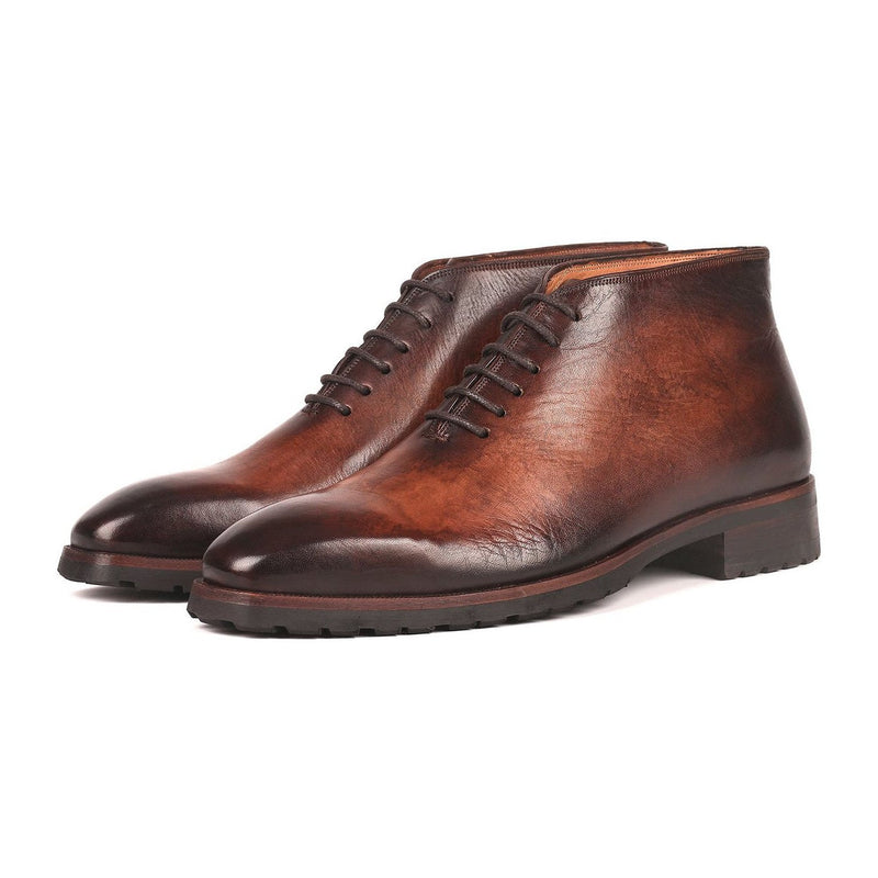 Paul Parkman 791BRW24 Men's Shoes Brown Calf-Skin Leather Ankle Boots(PM6261)-AmbrogioShoes