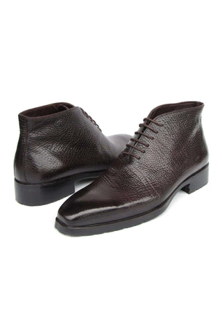 Paul Parkman 793BRW82 Brown Floater Leather Ankle Boots (PM6417)-AmbrogioShoes