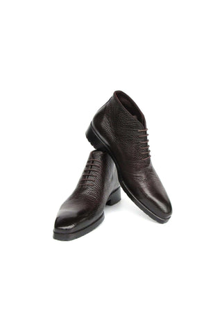 Paul Parkman 793BRW82 Brown Floater Leather Ankle Boots (PM6417)-AmbrogioShoes