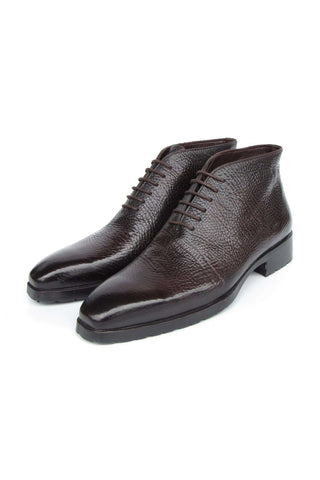 Paul Parkman 793BRW82 Brown Floater Leather Ankle Boots (PM6417)-AmbrogioShoes