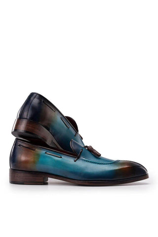 Paul Parkman 8135 Split Toe Leather Tassel Loafer (PM6488)-AmbrogioShoes