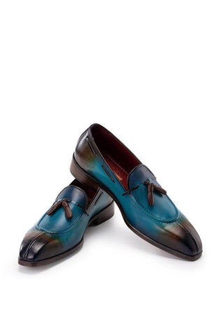Paul Parkman 8135 Split Toe Leather Tassel Loafer (PM6488)-AmbrogioShoes