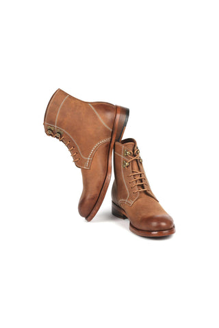 Paul Parkman 824 Green Nubuck Leather Goodyear Welted Boots (PM6342)-AmbrogioShoes