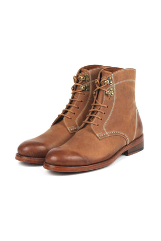 Paul Parkman 824 Green Nubuck Leather Goodyear Welted Boots (PM6342)-AmbrogioShoes