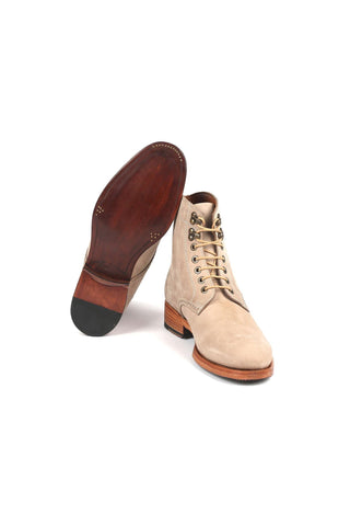 Paul Parkman 824 Green Nubuck Leather Goodyear Welted Boots (PM6342)-AmbrogioShoes