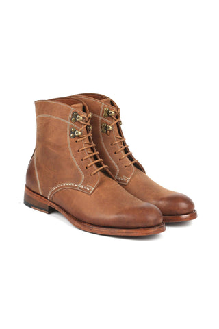 Paul Parkman 824 Green Nubuck Leather Goodyear Welted Boots (PM6342)-AmbrogioShoes