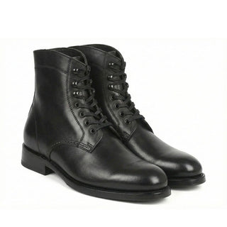 Paul Parkman 824BLK91 Leather Boot-AmbrogioShoes