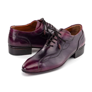 Paul Parkman 84654 Men's Handmade Shoes Calf-Skin Leather Lace-Up Oxford (PM6458)-AmbrogioShoes