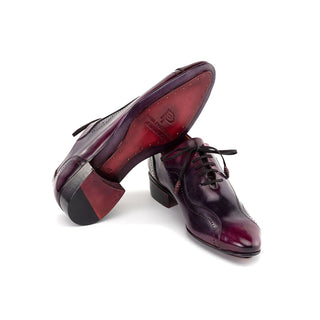 Paul Parkman 84654 Men's Handmade Shoes Calf-Skin Leather Lace-Up Oxford (PM6458)-AmbrogioShoes