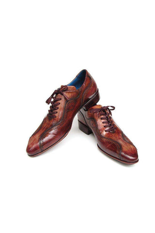 Paul Parkman 84654 Men's Handmade Shoes Calf-Skin Leather Lace-Up Oxford (PM6458)-AmbrogioShoes
