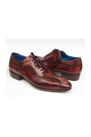 Paul Parkman 84654 Men's Handmade Shoes Calf-Skin Leather Lace-Up Oxford (PM6458)-AmbrogioShoes